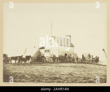 James Gardner. Le Tralala, ou quartiers de U.S. Commission Sanitaire, Brandy Station. 1863. United States. L'albumine, pl. 51 de l'album photographique de Gardner carnet de croquis de la guerre, Volume II (1866) Banque D'Images