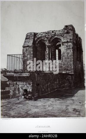 Auguste Salzmann. Jérusalem, église du Saint-Sépulcre (Jérusalem, Nazareth). 1854-1856. La France. Impression sur papier salé Banque D'Images