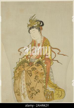 Komatsuya Hyakki. Encens qui ravive l'image de la mort - Dame Li. 1765. Le Japon. Gravure sur bois en couleur ; droit feuille de chuban (diptyque) 1925.2143 fiche gauche Banque D'Images