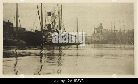 Peter Henry Emerson. Dans le port. 1887. L'Angleterre. Photoetching, pl. XXIX de l'album Wild Life sur une eau de marée Les Aventures d'un House-Boat et son équipage (1890) ; edition 270/500 Banque D'Images