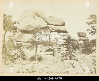 Andrew Joseph Russell. Roche de granit, Buford, Laramie de montagnes. 1868-1869. United States. L'albumine, pl. II de l'album Soleil Photos de paysages des Rocheuses (1870) Banque D'Images