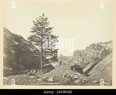 Andrew Joseph Russell. Arbre généalogique mille milles, Wilhelmina's Pass. 1868-1869. United States. L'albumine, pl. XIX de l'album Soleil Photos de paysages des Rocheuses (1870) Banque D'Images