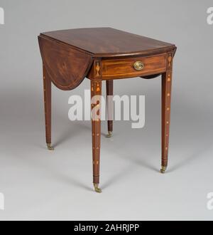 Artiste inconnu. Pembroke Table. 1790-1805. La ville de New York. Acajou et pin blanc de l'Est Banque D'Images