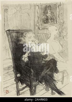 Henri de Toulouse-Lautrec. Truffier et Moreno, dans Les Femmes savantes. 1893. La France. Lithographie sur vélin crème Banque D'Images