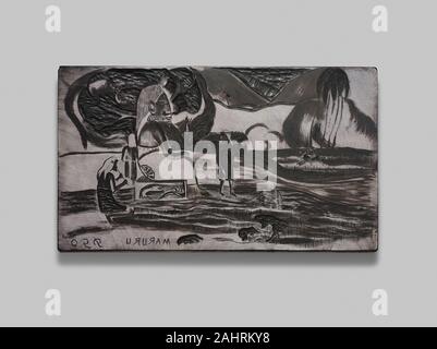 Paul Gauguin. Maruru (offrandes de gratitude), à partir de la suite Noa Noa. De 1893 à 1894. La France. Grain fin bloc de buis, avec un sol gris préparé commercialement de façon sélective, encré dans l'encre noire Banque D'Images