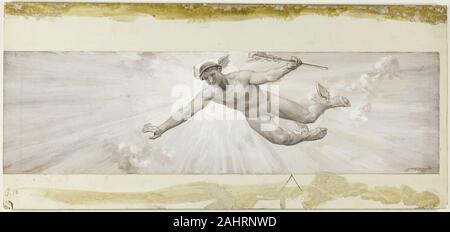 S'Hicock faible. J'ai rêvé que j'ai vu toi Robed en violet à paillettes. 1885. United States. Gouache gris et blanc, avec des touches de noir, gouache sur bois stratifié crème pâtes-conseil Banque D'Images