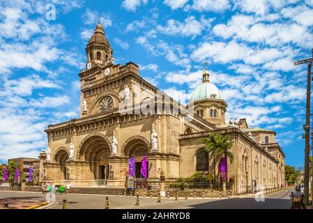 La Cathédrale de Manille, Intramuros, Manille, Philippines Banque D'Images