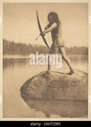 Edward S. Curtis. Le Bowman. 1915. United States. La plaque de photogravure, 365 Les Indiens d'Amérique du Nord, Volume 11 (1916) Banque D'Images