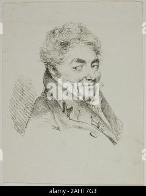 Dominique-Vivant Denon. Portrait du général Frézia, Baron de Ogliano. 1817-1820. La France. Lithographie en noir sur papier vergé ivoire Banque D'Images