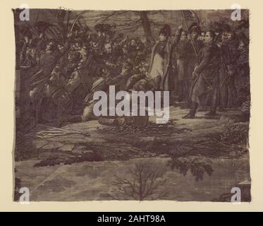 Nicolas Toussaint Charlet. Le retour de l'Ile d'Elbe (le retour de l'île d'Elbe) (ameublement). 1815-1830. Nantes. Du coton, à armure toile, imprimé en taille-douce Banque D'Images