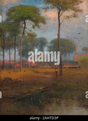 George Inness. Tôt le matin, Tarpon Springs. 1892. United States. Huile sur toile en 1878, le peintre George Inness a écrit dans le Harper's magazine d'informations sur les photos doivent être élaborées seulement assez de reproduire parfaitement l'impression que l'artiste souhaite reproduire. Quand [il y a plus de détails...], l'impression est l'affaiblissement ou la perte, et nous voir simplement un éventail de choses extérieures qui peuvent être peint habilement et peut sembler très réelle, mais qui n'apportent pas une peinture artistique… . L'un est la vérité poétique, l'autre est la vérité scientifique ; l'ancien est esthétique, ce dernier est analytique. Au cours Banque D'Images