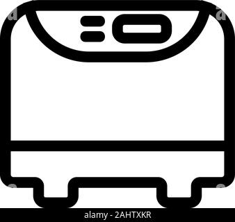 L'icône de la mijoteuse vecteur. Illustration symbole contour isolé Illustration de Vecteur