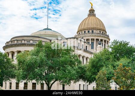 Extérieur de la Mississippi State Capitol Building à Jackson Banque D'Images