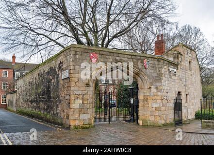 YORK ANGLETERRE PUREY CUST À L'INTÉRIEUR D'UN ANCIEN BÂTIMENT EN COUR PRECENTORS Banque D'Images