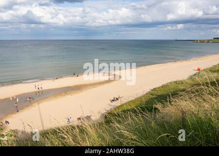 Long Sands Beach, Tynemouth, Tyne et Wear, Angleterre, Royaume-Uni Banque D'Images