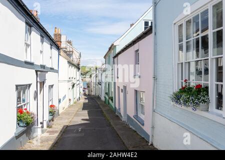 Maisons colorées, Rue Bude, Appledore, Devon, Angleterre, Royaume-Uni Banque D'Images