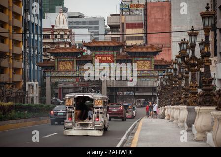 L'Arche, dans le quartier chinois, Binondo Manille, Philippines Banque D'Images