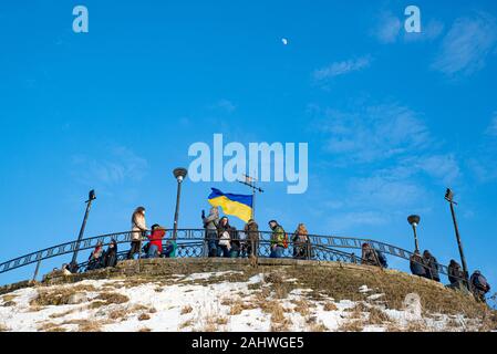 Lviv, Ukraine - le 25 mars 2018 : les gens de la ville à touristes Banque D'Images