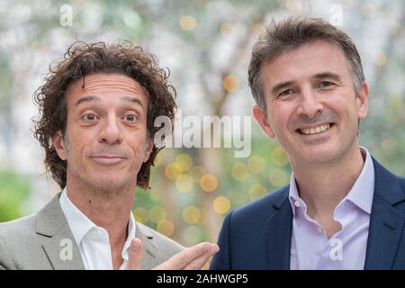 Ficarra e Picone assiste au photocall pour 'Il primo Natale' à Visconti Le Meridien Hotel à Rome Banque D'Images