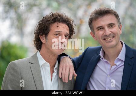 Ficarra e Picone assiste au photocall pour 'Il primo Natale' à Visconti Le Meridien Hotel à Rome Banque D'Images