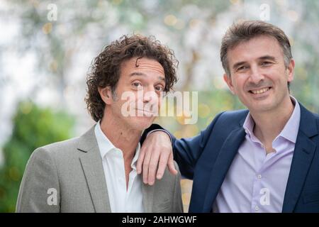 Ficarra e Picone assiste au photocall pour 'Il primo Natale' à Visconti Le Meridien Hotel à Rome Banque D'Images