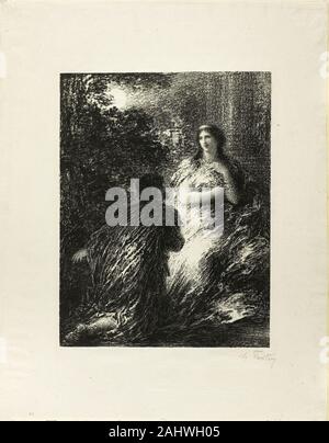 Henri Fantin-Latour. Duo des Troyens, cinquième plaque. 1894. La France. Lithographie en noir sur blanc chine Banque D'Images