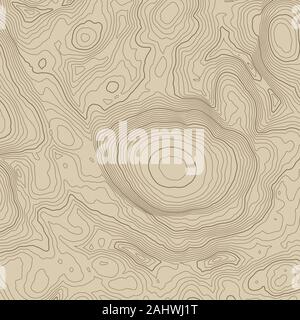 Résumé fond de carte topographique avec lignes de hauteur Illustration de Vecteur