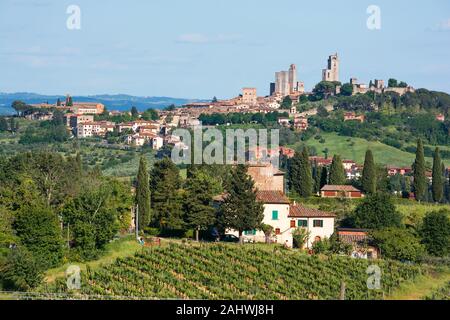 San Gimignano dans la Toscane, Italie Banque D'Images