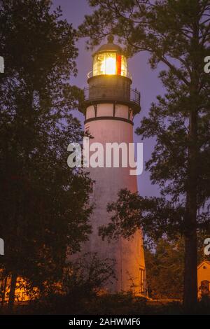 Amelia Island Lighthouse. Fernandina Beach, Florida, USA. Banque D'Images