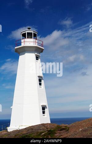 Le phare du cap Spear, à Terre-Neuve et Labrador, Canada. Banque D'Images