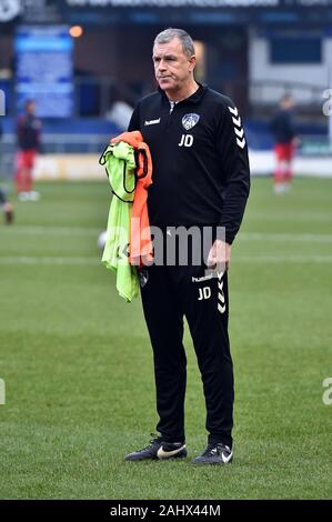 Oldham, UK. 06Th Jan, 2020. OLDHAM, ANGLETERRE - 1 janvier au cours de la Sky Bet League match 2 entre et Oldham Athletic Scunthorpe United à Boundary Park, Oldham le mercredi 1er janvier 2020. (Crédit : Eddie Garvey | MI News) photographie peut uniquement être utilisé pour les journaux et/ou magazines fins éditoriales, licence requise pour l'usage commercial Crédit : MI News & Sport /Alamy Live News Banque D'Images