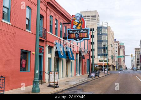 Memphis, TN / USA - 28 décembre 2109 : Memphis Music Hall of Fame Banque D'Images