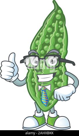 Cool Man melon amer cartoon character design Illustration de Vecteur