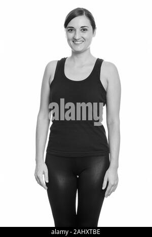 Studio shot of woman smiling Banque D'Images