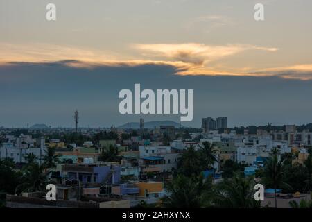 Vue sur les toits de la ville de Chennai sur image Banque D'Images