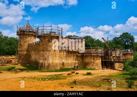 Europe, France, Bourgogne, Yonne, la Puisaye, Guedelon château Banque D'Images