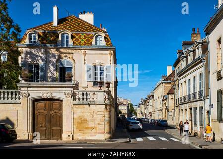 France, Côte-d'Or (21), paysage culturel de climats de Bourgogne classé au Patrimoine Mondial par l'UNESCO, Dijon, l'hôtel particulier rue de la Prefecture Banque D'Images