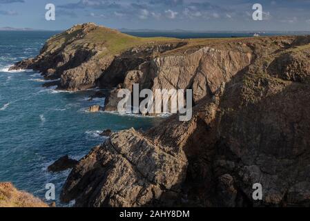 Wooltack Point près de Marloes, Pembrokeshire Coast National Park, au Pays de Galles. Banque D'Images