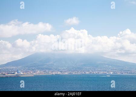 Le Vésuve et la baie de Naples, Italie Banque D'Images