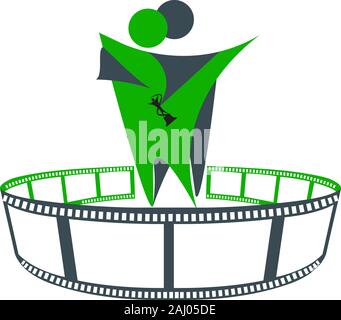 logo de récompense de film Banque D'Images