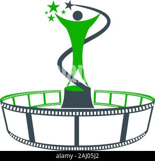 logo de récompense de film Banque D'Images