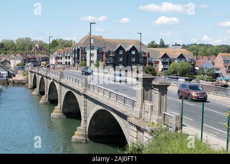 Pont Cobden au-dessus de la rivière Itchen à Southampton, dans le Hampshire. ROYAUME-UNI. 2019 Banque D'Images