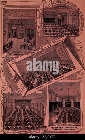 L'Indianapolis (Polk Comté de Marion, Ind.) city directory, 1890 . Les stations de restauration 53 t rue.362 North Michigan Avenue College.7& Massachusetts Ave. J^ndianapolis. / Banque D'Images