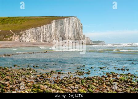 Formation Seven Sisters Cliff près d'Eastbourne, East Sussex, Angleterre Banque D'Images