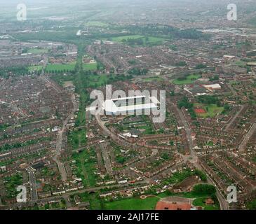 Une vue aérienne de la ville de Coventry Highfield Road terrain de football en 1994, West Midlands, Royaume-Uni Banque D'Images