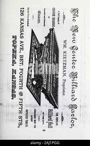 Radge's Topeka annuaire : Shawnee County contribuables et une liste officielle des bureaux de poste du Kansas . TOPEKA, Kansas. (8). Banque D'Images