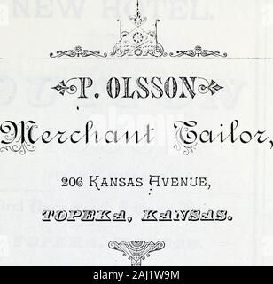 Radge's Topeka annuaire : Shawnee County contribuables et une liste officielle des bureaux de poste du Kansas . Grand stock soigneusement sélectionnés et de CACHEMIRES ET VESTIN68 g DERNIÈRES CRÉATIONS. Bon travail et à des prix raisonnables.1 radgestopekacity00polk Banque D'Images