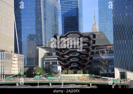 Le navire, escalier, Hudson Yards, Manhattan, New York City, USA, Amérique du Nord Banque D'Images