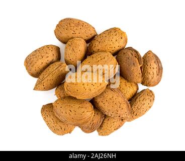Amandes isolated on white Banque D'Images