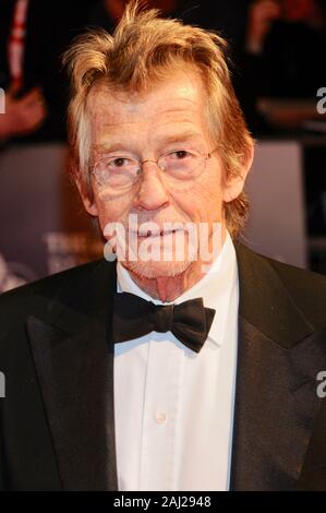 John Hurt. Première de Fantastic Mr Fox, Londres. UK Banque D'Images